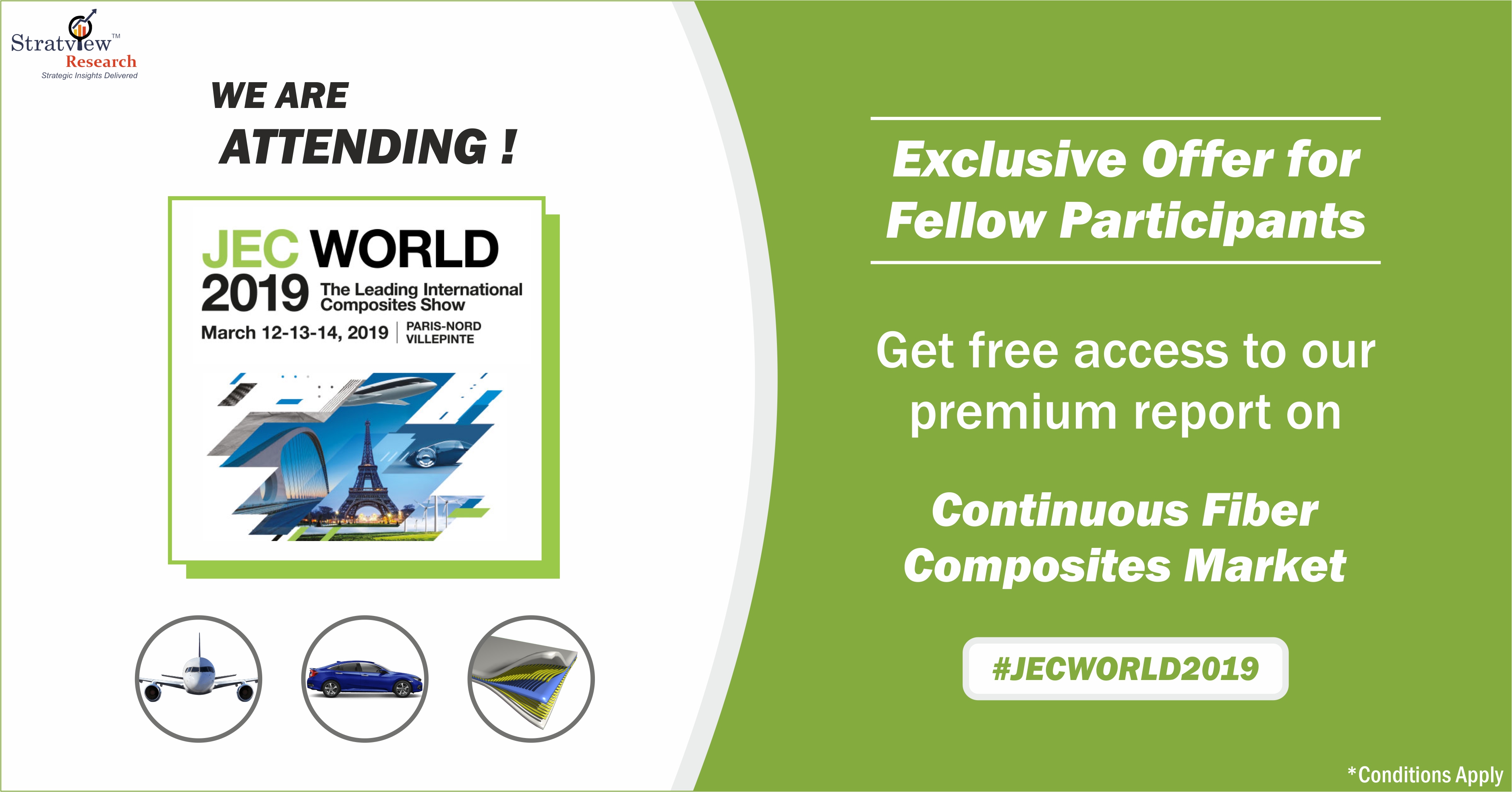 Limited Offer for JEC World 2019 Participants: Grab a FREE copy of our Premium Report on Continuous Fiber Composites Market